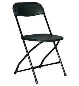 Plastic Folding Chair Black-0