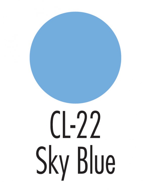 CL-22 Sky Blue, Primary Creme Colors .25oz./7gm-0