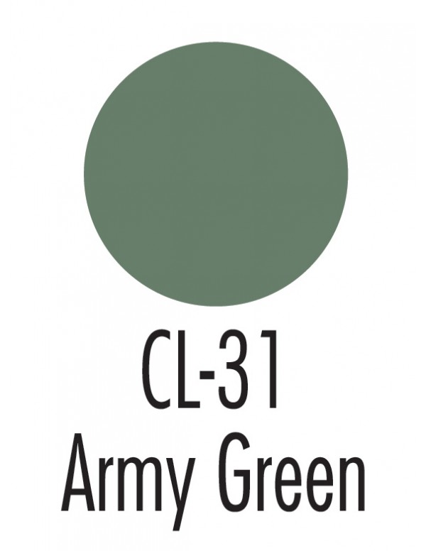 CL-31 Army Green, Primary Creme Colors .25oz./7gm.-0