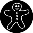 Gobo, Graphics: Gingerbread Man - 76563-0