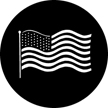 Gobo, World Around Us: Waving US Flag (Leon Rosenthal) - 77122-0