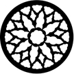 Gobo, Churches & Heraldics: Rose Window 2 - 77145-0