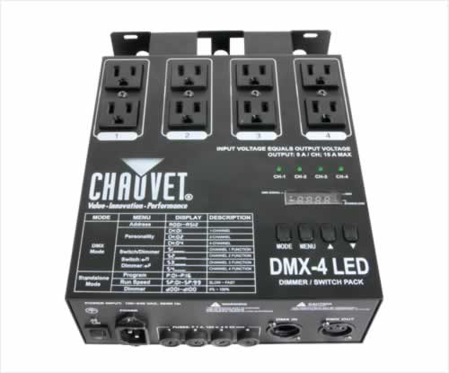 DMX-4LED Dimmer/Relay Pack