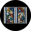 Gobo, Glass Color Scene: Nativity Stained Glass - 86674-0