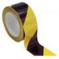 Safety Tape Black/Yellow 2"x18yds