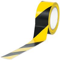 Safety Tape Black/Yellow 2"x9yds