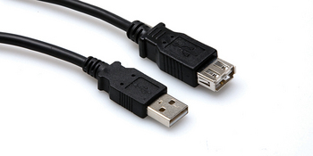 High Speed USB Extension Cable, Type A to Type A, 5'