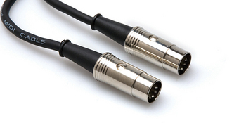 Pro MIDI Cable, Serviceable 5-pin DIN to Same, 10'