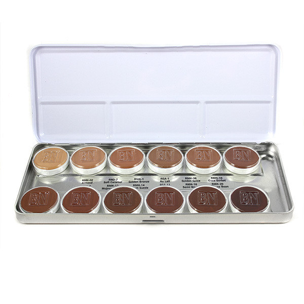 BFP-12 Olive-Brown (12 Colors), Matte HD Foundation Palettes 1.8oz./51gm-0