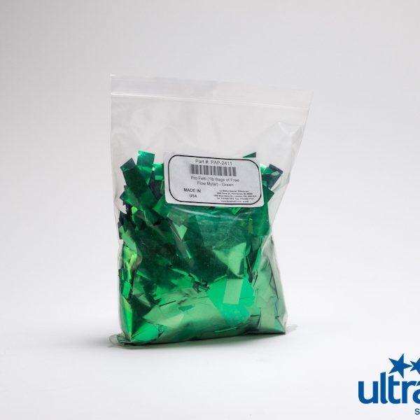 PAP2411 Pro Fetti Metallic PVC (1lb Bag Free Flow) - Green -0