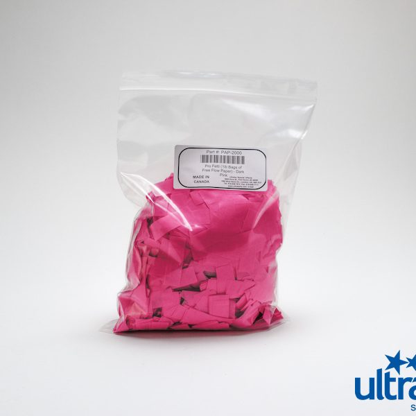 PAP-2124 Pro Fetti (25lb Bag of Free Flow Paper) - Cerise (Hot) Pink-0