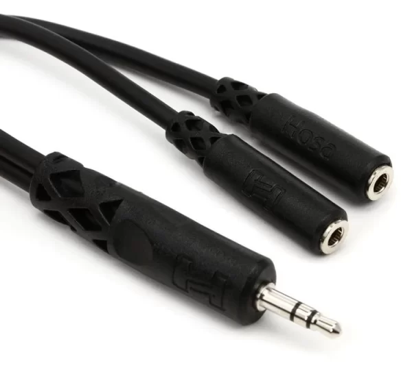 YMM-232 Y Cable, 3.5 mm TRS to Dual 3.5 mm TRSF